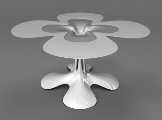 前衛設計 金屬質感的未來風格家具