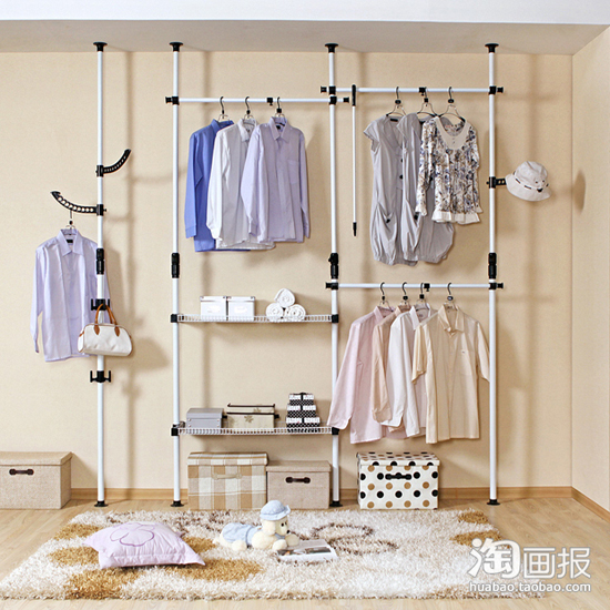 韓式衣柜DIY組裝創(chuàng)意擴(kuò)容空間(上)