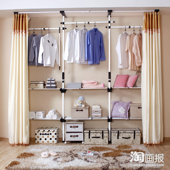 韓式衣柜DIY組裝創(chuàng)意擴(kuò)容空間(上)