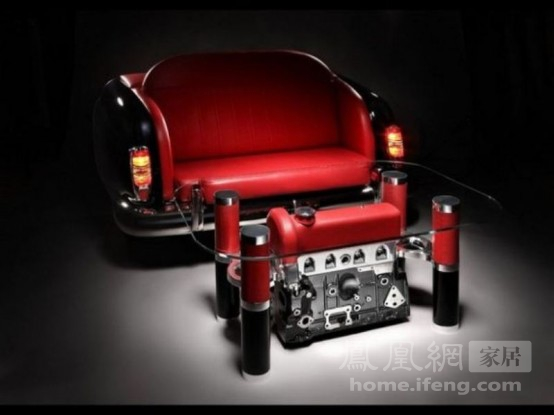 引擎顫動 名車造型的沙發套裝(上)