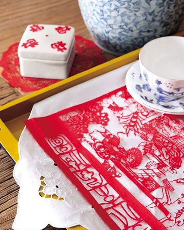 融入剪紙元素的各類家居陳設(2)