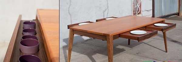 具備存儲(chǔ)功能的餐桌