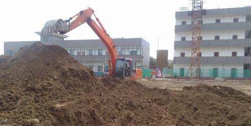 圣富萊家紡新廠房建設火熱動工