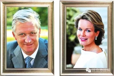 絲立方真絲畫三度成國(guó)禮,贈(zèng)送比利時(shí)國(guó)王王后